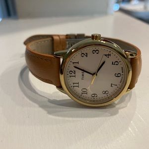 Timex women’s adjustable leather watch